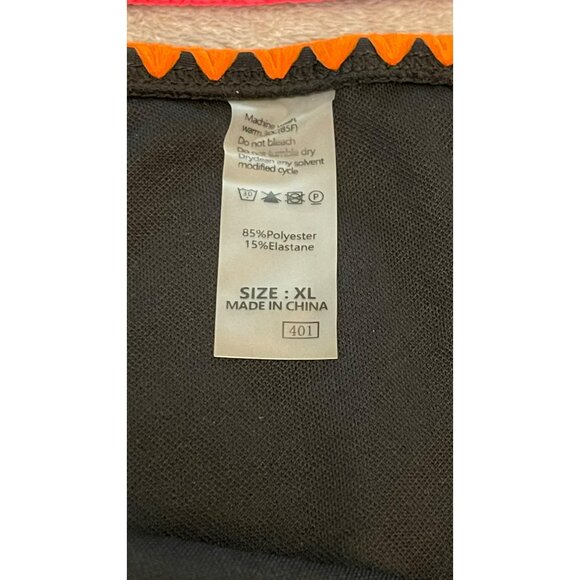 Cupshe XL Black Embroidered High Neck Tankini Bikini Set Bathing Suit NEW - Picture 5 of 6